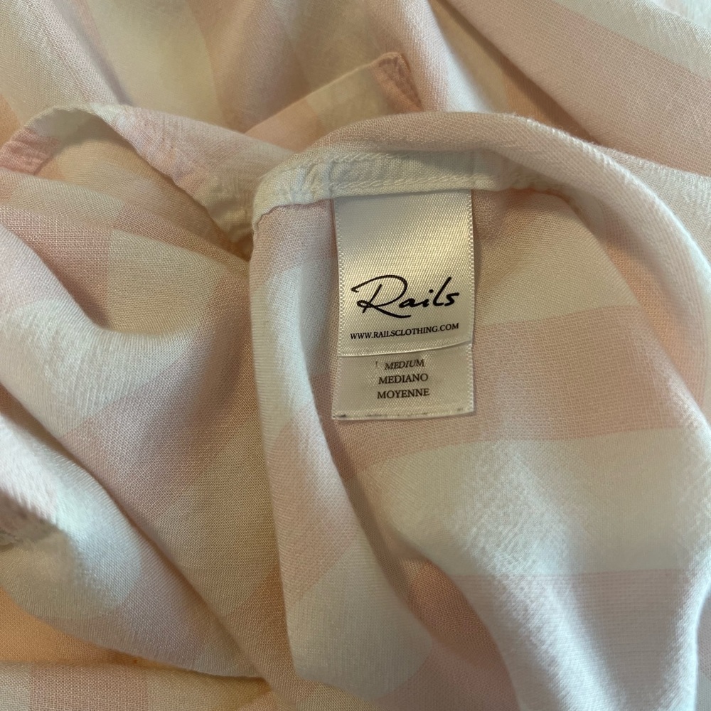 Rails Pinstripe Quart Button Elle High/Low Top - image 8